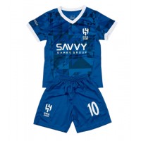 Echipament fotbal Al-Hilal Neymar Jr #10 Tricou Acasa 2024-25 pentru copii maneca scurta (+ Pantaloni scurti)